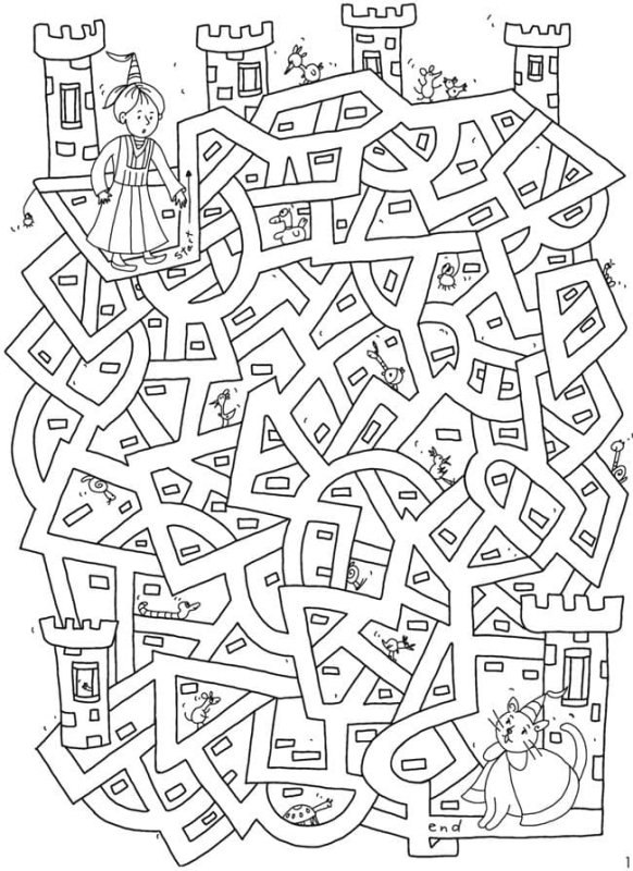 Лабиринт задания для детей 7 лет