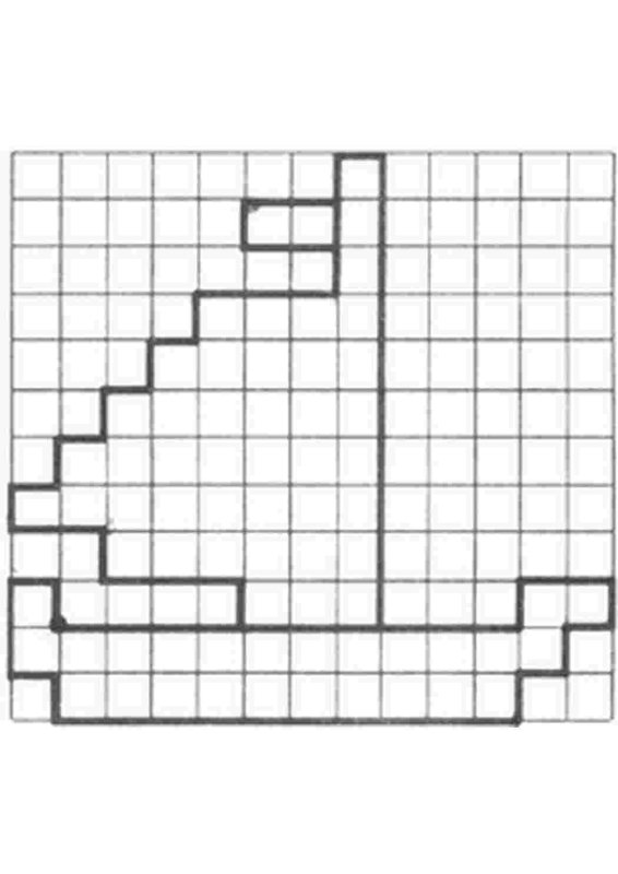 Графический диктант кораблик