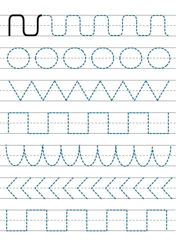 Тренируем руку прописи для 4 лет