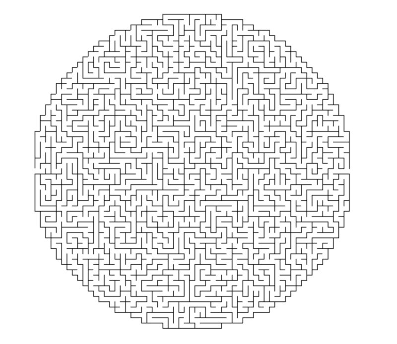 Самый сложный Лабиринт рисунок