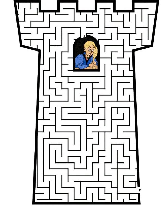 Лабиринт сложный для детей 10 лет