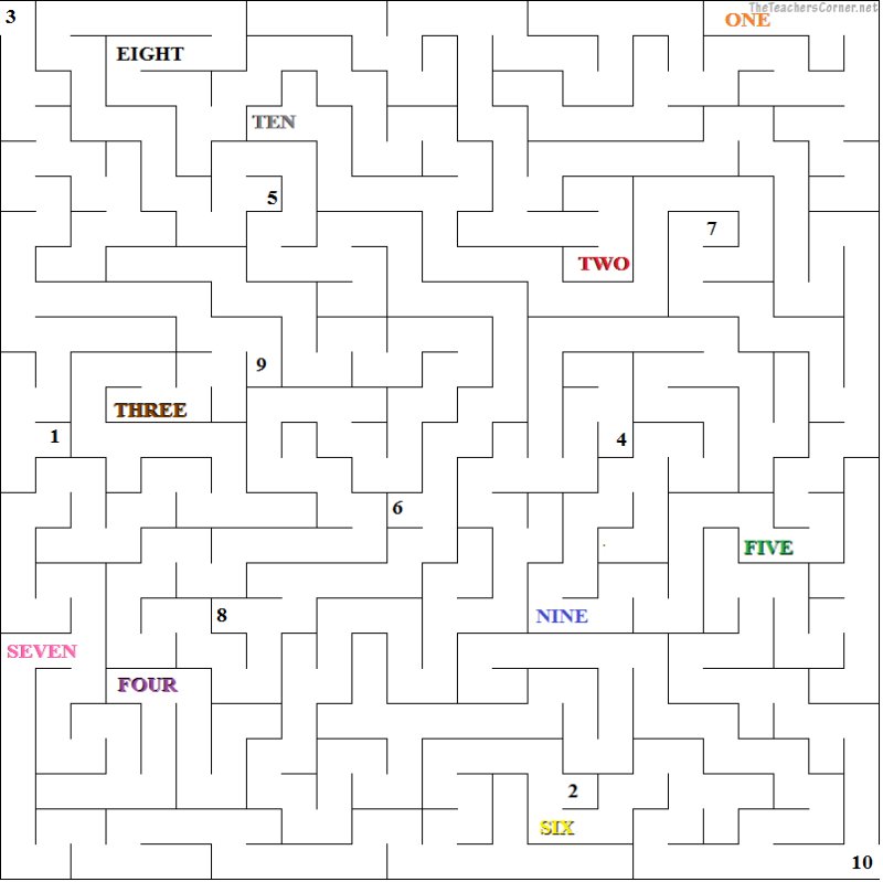 Лабиринты на английском для детей задания