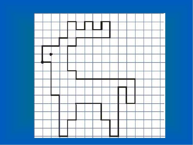 Графические рисунки по клеточкам