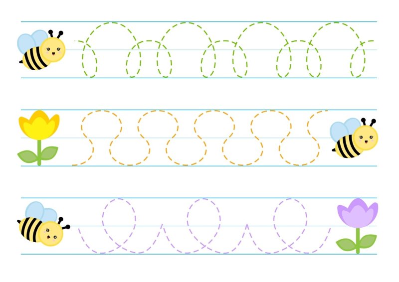 Графомоторные упражнения для детей 3-4 лет