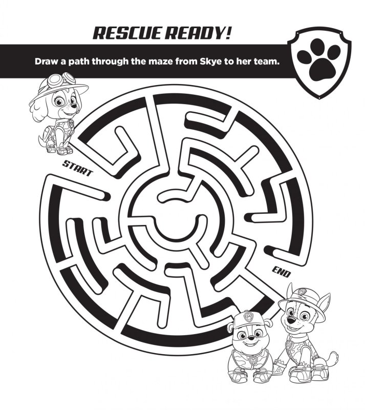 Щенячий патруль Лабиринт задания