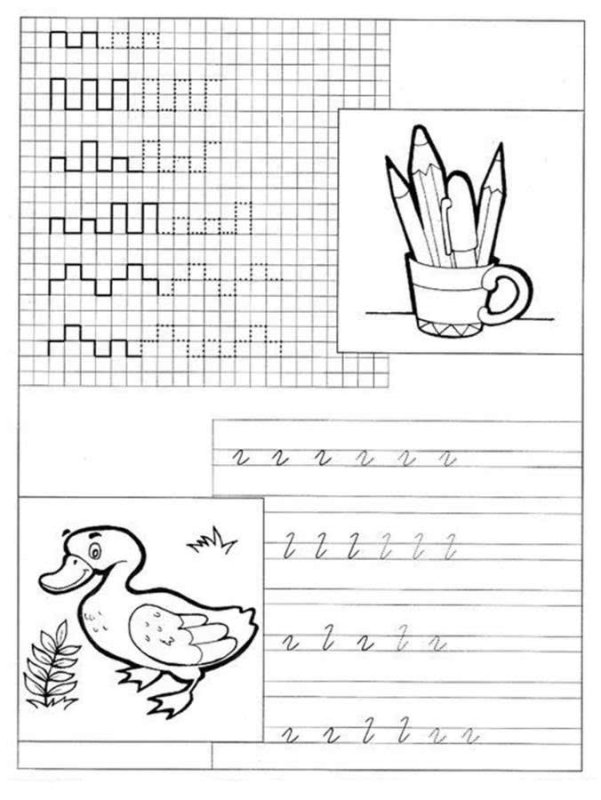 Подготовительные прописи для дошкольников