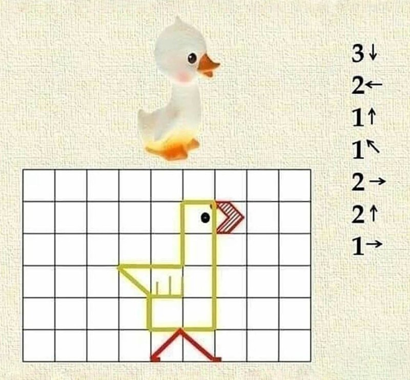 Графический диктант уточка