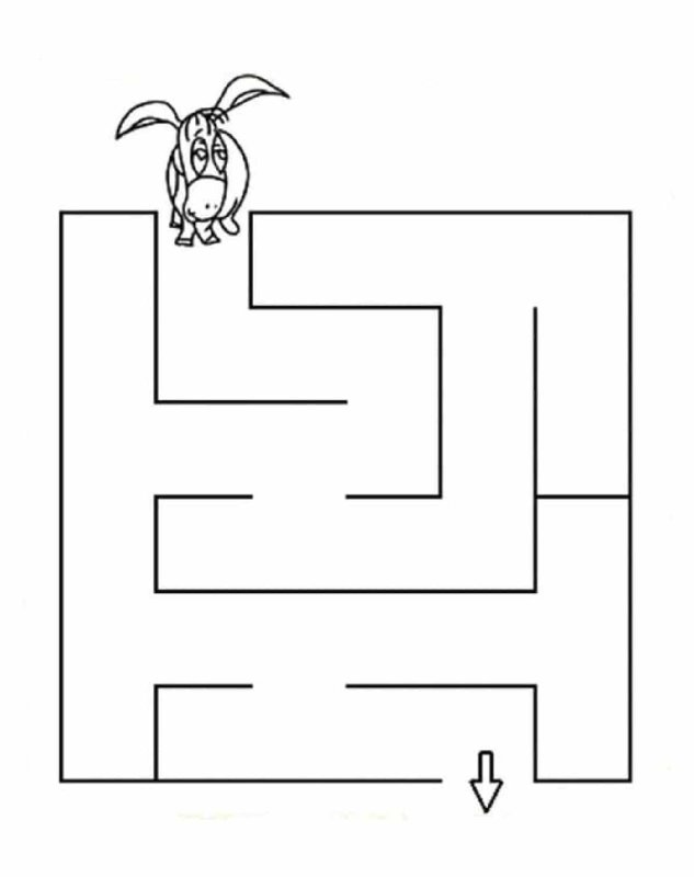 Лабиринт для детей легкий