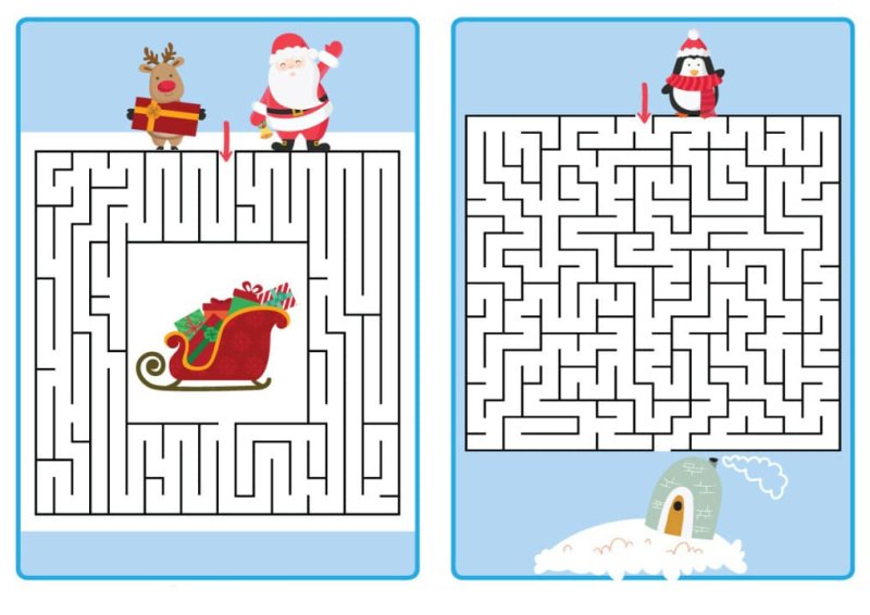 Новогодние лабиринты