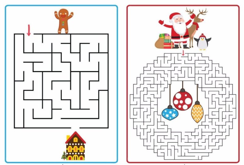 Новогодний Лабиринт для детей