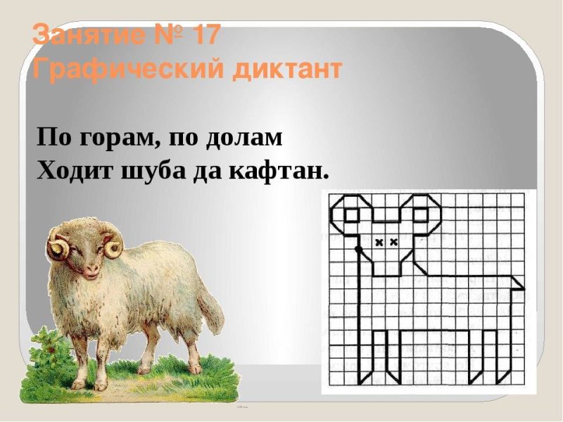 Графический диктант баран