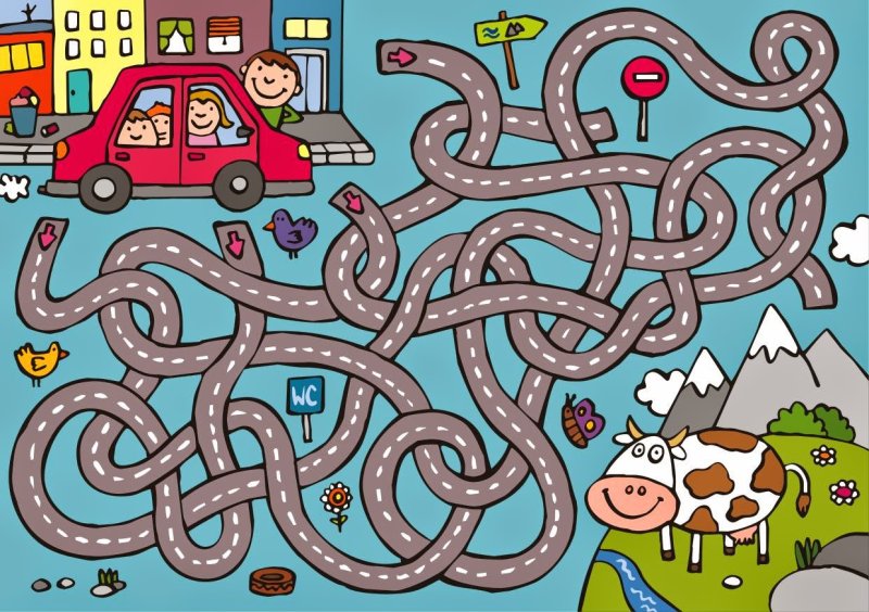 Лабиринт для детей 5 лет