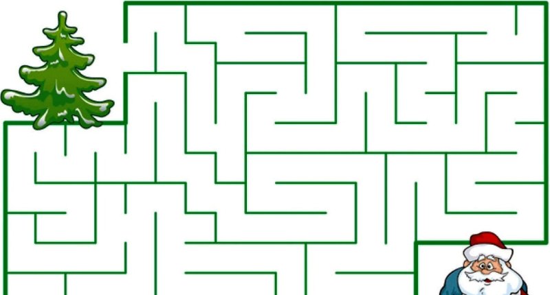 Детские новогодние лабиринты