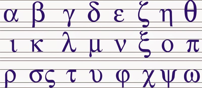 Греческие прописные буквы написание