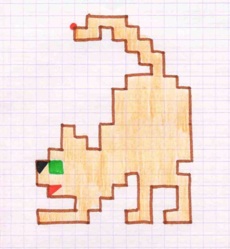 Графический диктант кот