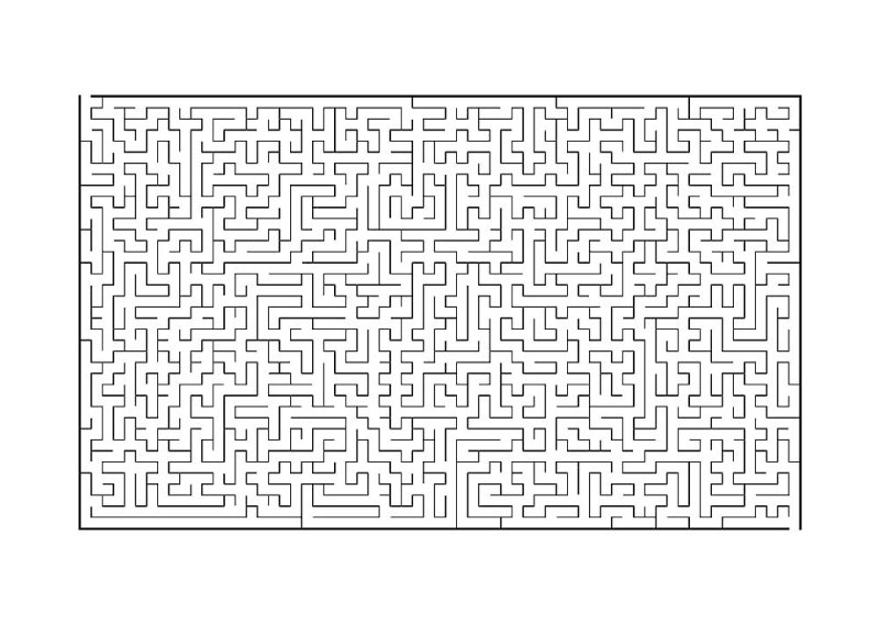Лабиринт сложный