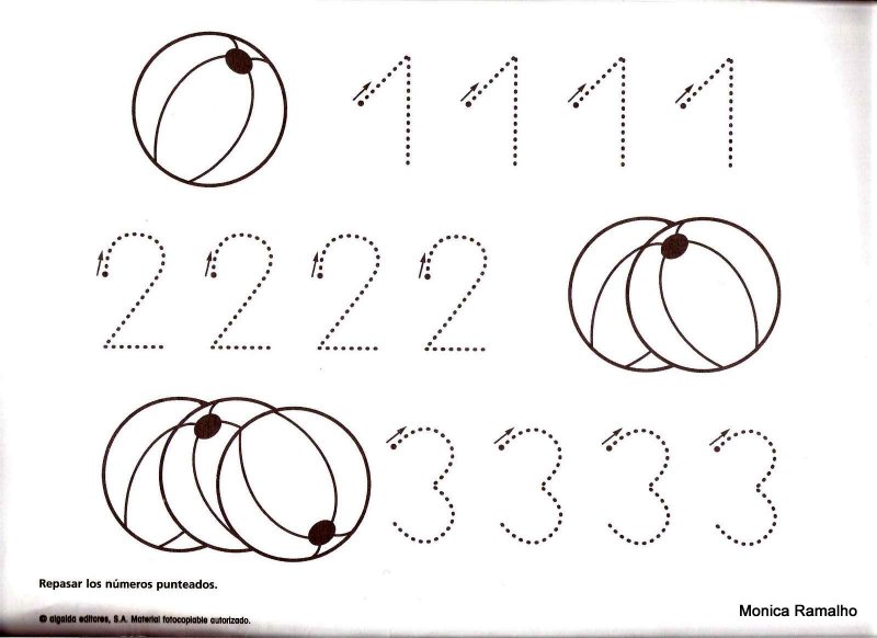 Прописи для дошкольников 3-4 года цифра