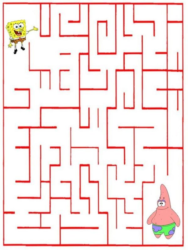 Лабиринт цветной