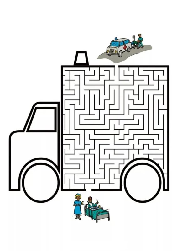 Лабиринт задание для детей 6 лет