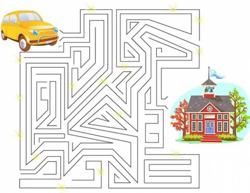 Лабиринты с машинками