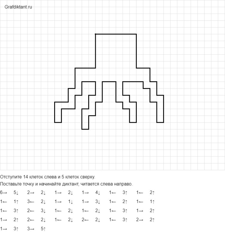Графический диктант для дошкольников