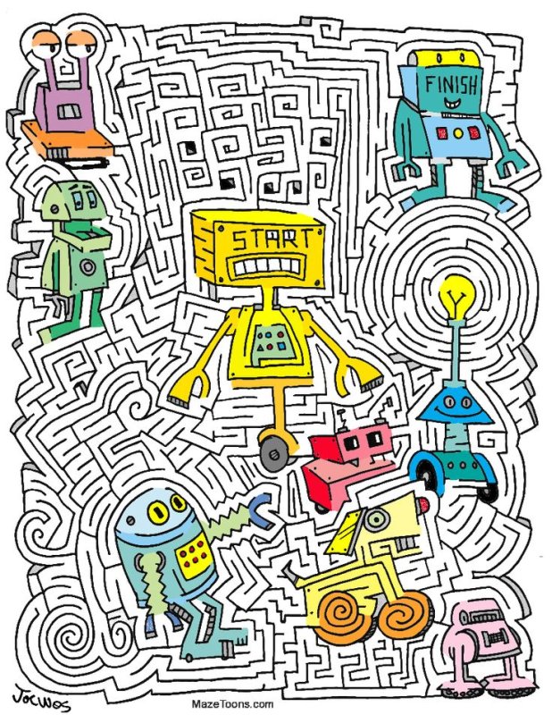 Лабиринт робот