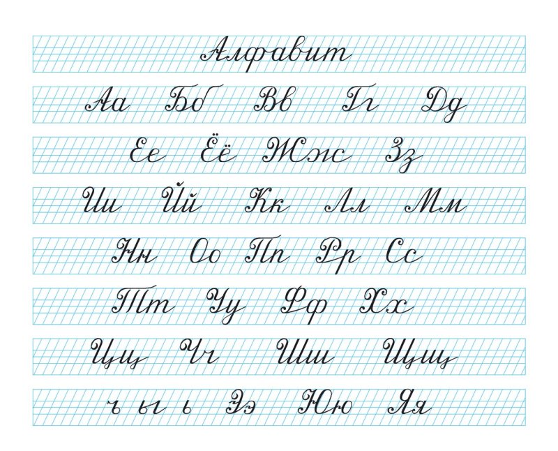 Каллиграфия прописи