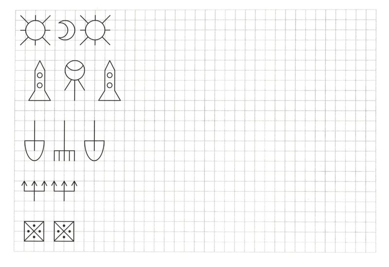 Узоры по клеточкам для дошкольников