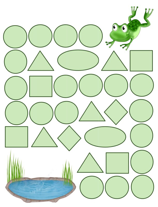 Геометрические фигуры для дошкольников