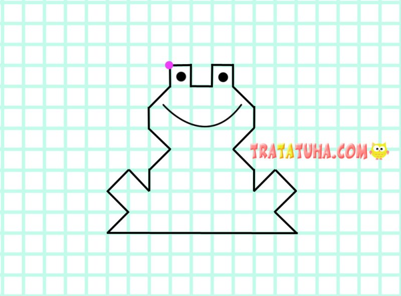 Графический диктант лягушка