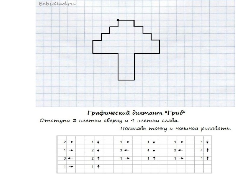 Графический диктант для дошкольников 6-7 Весна