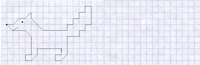 Графический диктант лиса