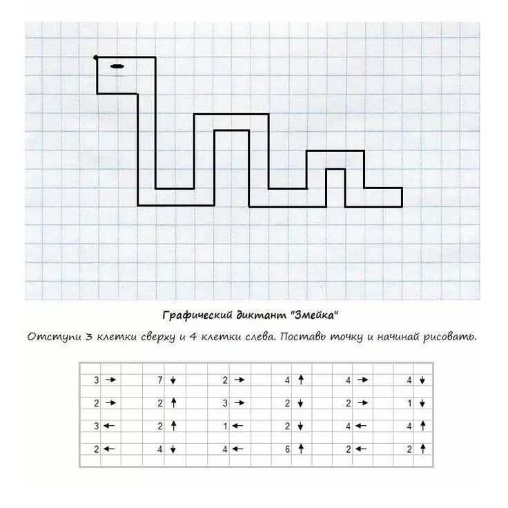 Математический графический диктант для дошкольников