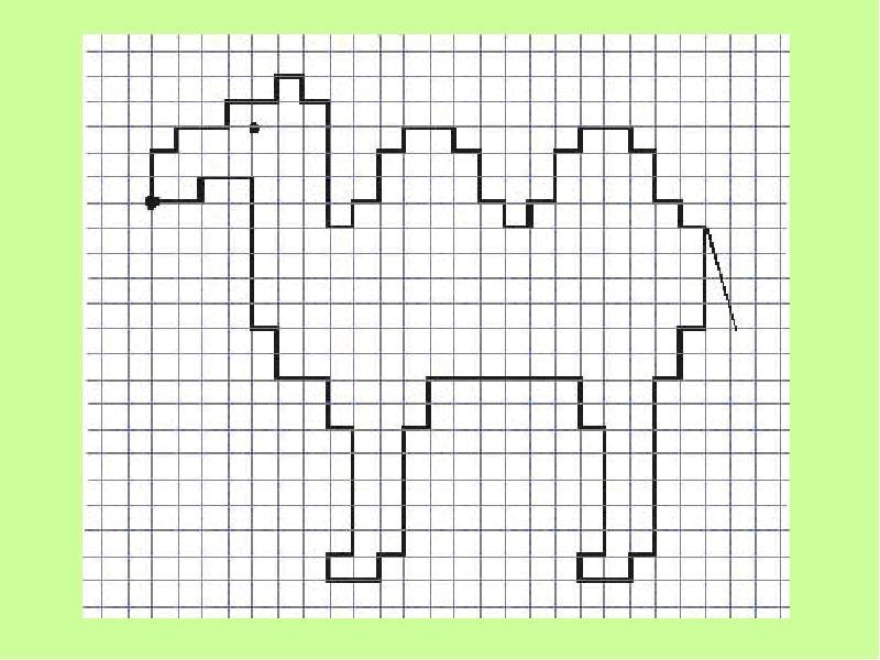 Графические рисунки по клеточкам