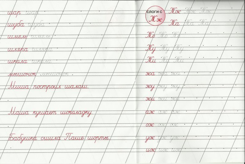 Прописи. Буквы и слоги