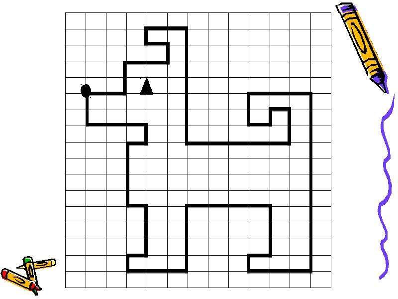 Графический диктант для дошкольников 5-6 лет по клеточкам