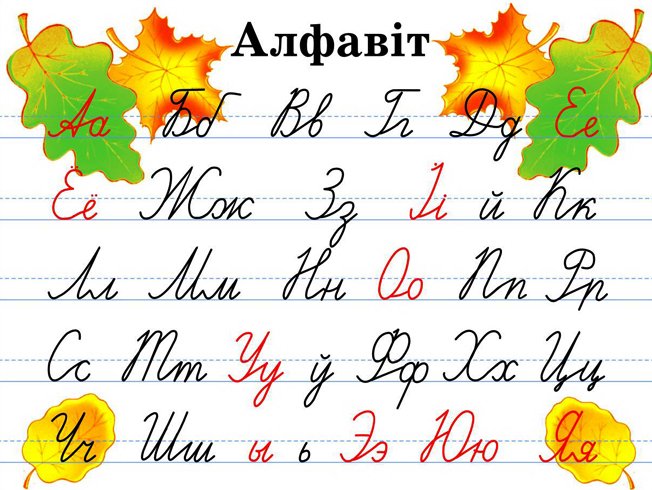 Азбука прописные буквы