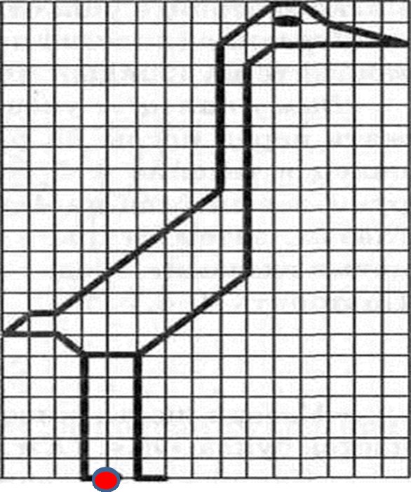 Графический диктант журавль