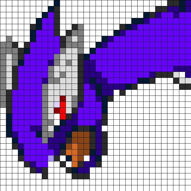 Дракон пиксель арт майнкрафт