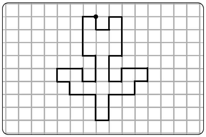 Графический диктант цветок по клеточкам