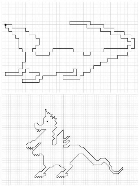 Графический диктант для дошкольников динозавр