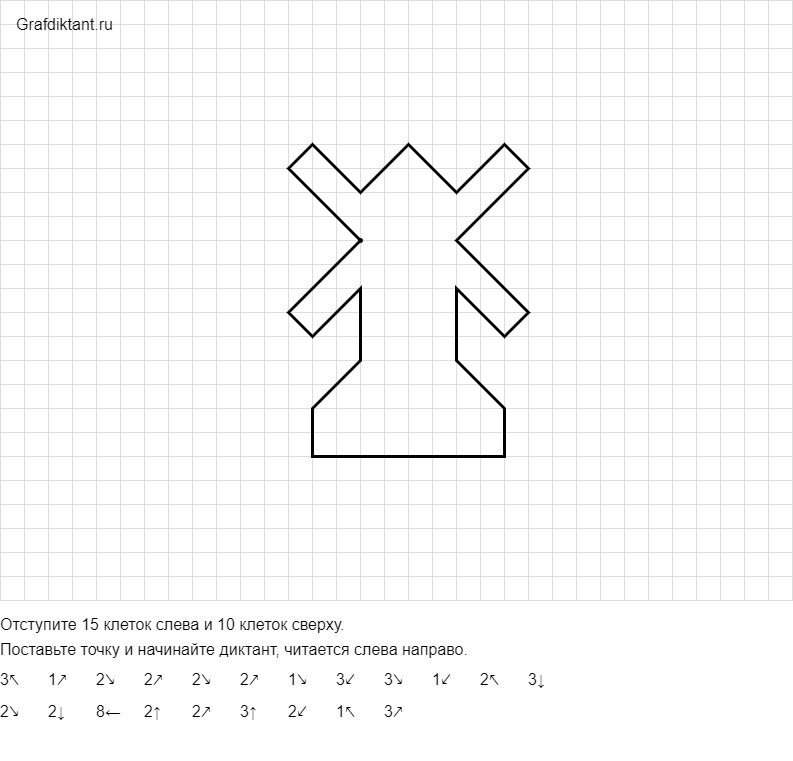 Диктант по клеточкам