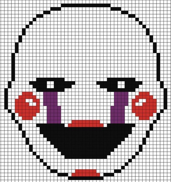 Рисунки по клеточкам Фредди