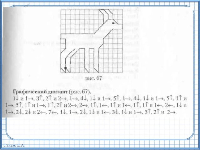 Графический диктант 1 класс