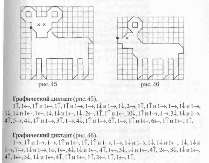 Графический диктант баран по клеточкам для 1 класса умники и умницы