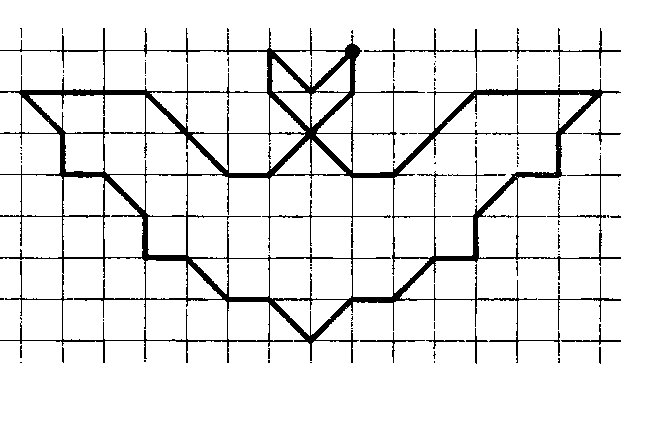 Графический диктант по клеточкам для дошкольников 6-7 летучая мышь