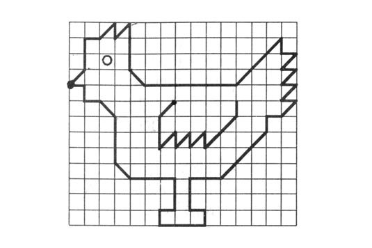 Графический диктант курица