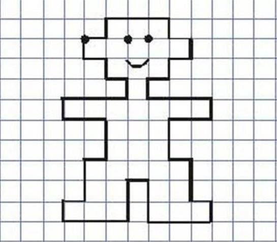 Рисование по клеточкам для детей