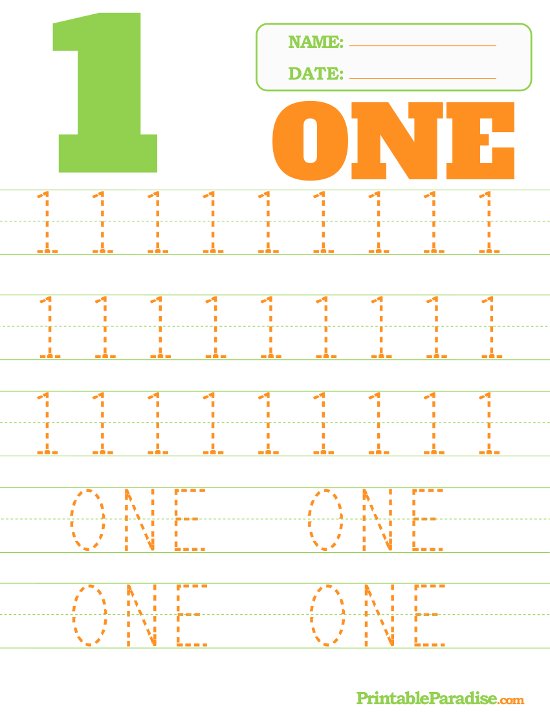 Numbers Worksheets прописи