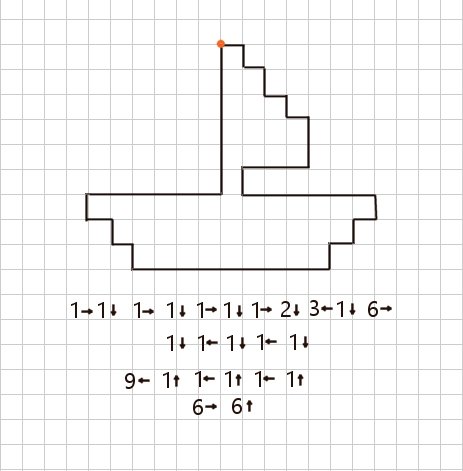 Графический диктант кораблик для дошкольников